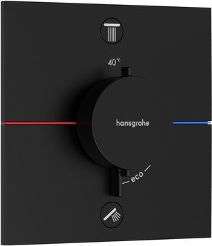 Термостат прихованого монтажу HANSGROHE ShowerSelect Comfort E на 2 функції Matt Black 15572670 чорний матовий - 15572670