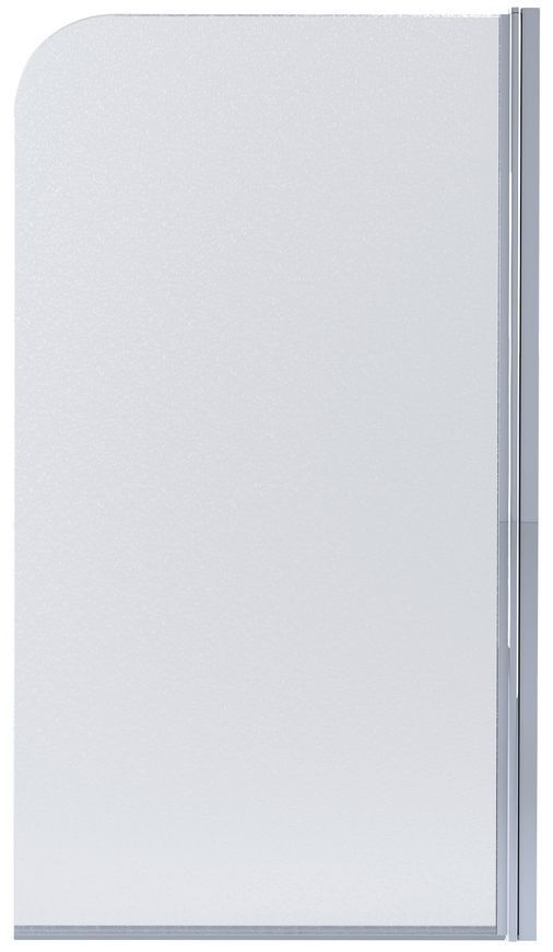 Шторка стеклянная (перегородка) для ванны LIDZ BRAMA 80x140R, стекло Frost 6 мм, распашная, правая - LBSS80140RCRMFR