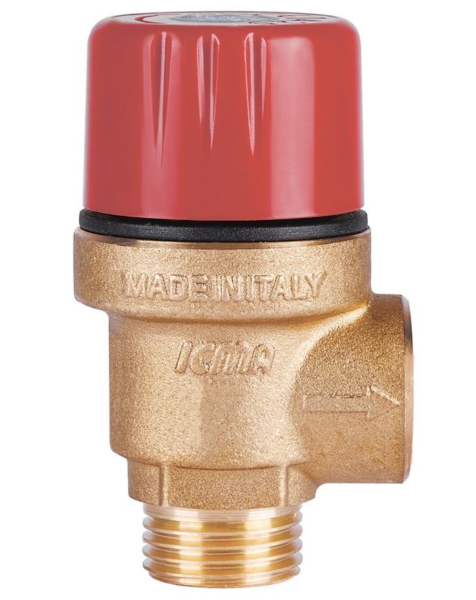 Предохранительный клапан ICMA 1/2" ВН 2,5 бар №242 91242ADAE - 91242ADAE