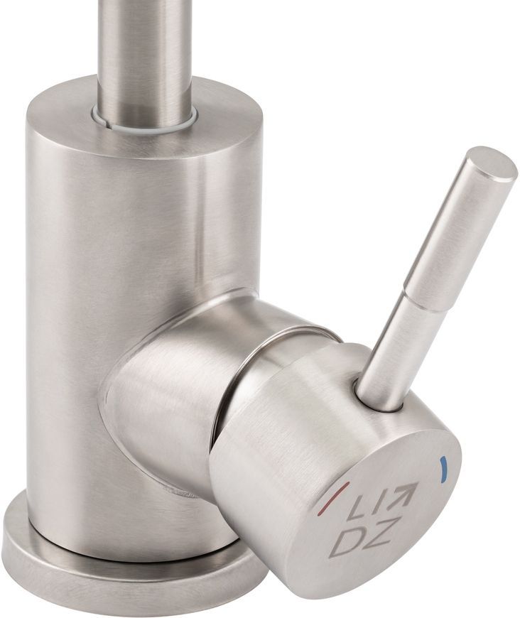 Змішувач для кухні LIDZ Aria 015F4 Nickel з рефлекторним гусаком LDARI015F4NKS34943 - LDARI015F4NKS34943