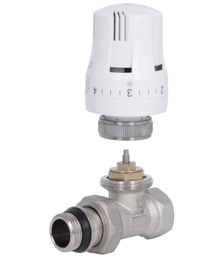 Термостатичний набір для радіатора Thermo Alliance Standart 1/2" прямий TAS353W15