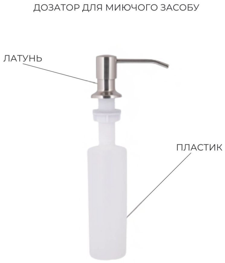 Кухонная мойка интегрированная Lidz Handmade H6845 Brushed Steel 3,0/1,0 мм + измельчитель пищевых отходов LIDZBLA470500000 H684552532 - H684552532