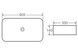 Раковина Qtap Tern 605x350x140 White накладная прямоугольная с донным клапаном QT17112270W - QT17112270W - 2