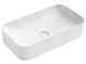 Раковина Qtap Tern 605x350x140 White накладная прямоугольная с донным клапаном QT17112270W - QT17112270W - 1