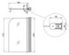 Шторка скляна (перегородка) для ванни LIDZ BRAMA 80x140R, скло Frost 6 мм, розпашна, права - LBSS80140RCRMFR - 8