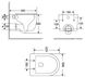 Унітаз підвісний Qtap Taurus безобідковий Ultra Quiet сидіння Slim Duroplast/Soft-close/Quick relase QT2433084EUQMB чорний - QT2433084EUQMB - 2