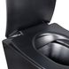 Унитаз подвесной QTAP Robin New безободковый черный с сиденьем Soft-close QT1333046ENRMB - QT1333046ENRMB - 2