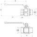 Кран кульовий ICMA 1/2" прямий PN50 №350 87350AD11 - 87350AD11 - 2
