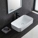 Раковина Qtap Tern 605x350x140 White накладная прямоугольная с донным клапаном QT17112270W - QT17112270W - 3