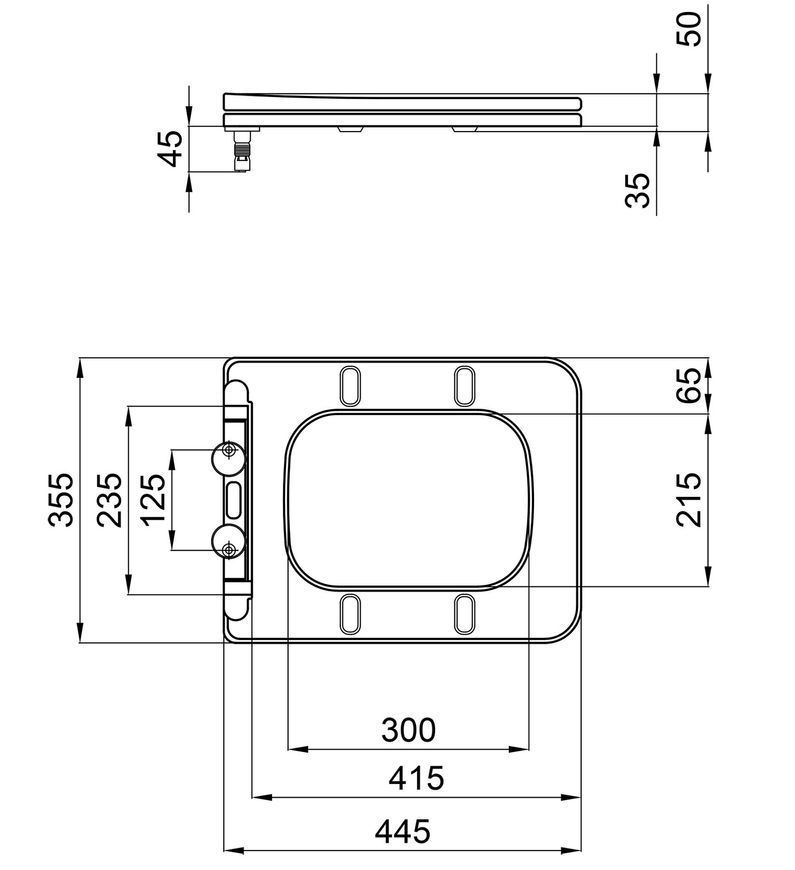 Сидіння для унітаза QTAP Kalao з мікроліфтом Slim QT08991213AW - QT08991213AW