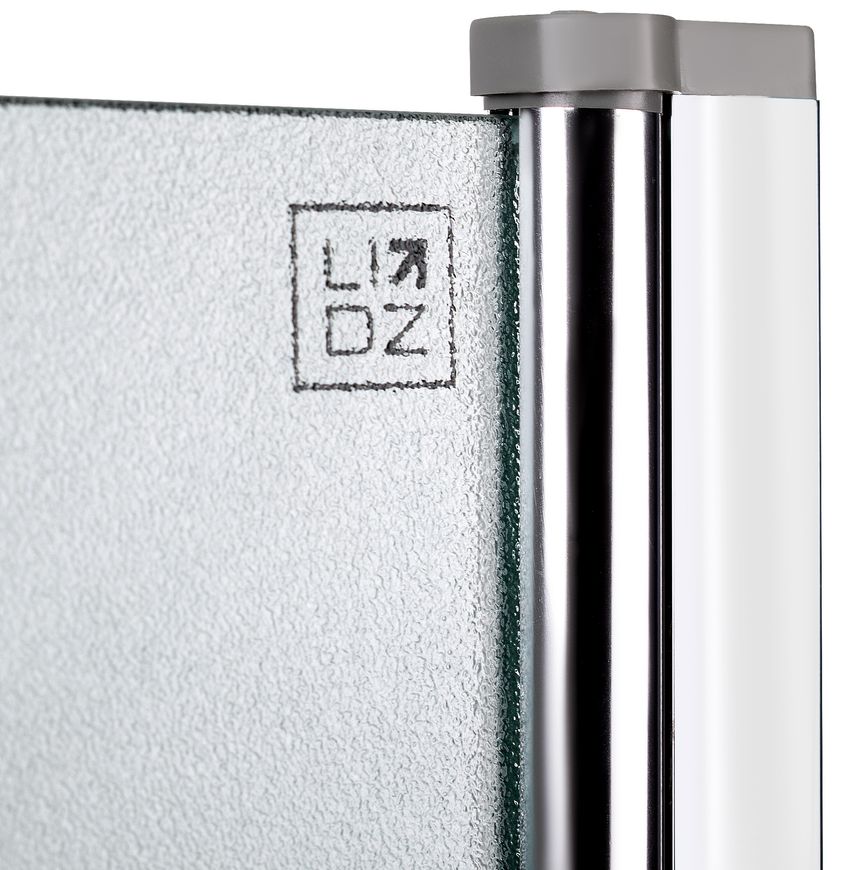 Шторка стеклянная (перегородка) для ванны LIDZ BRAMA 80x140R, стекло Frost 6 мм, распашная, правая - LBSS80140RCRMFR