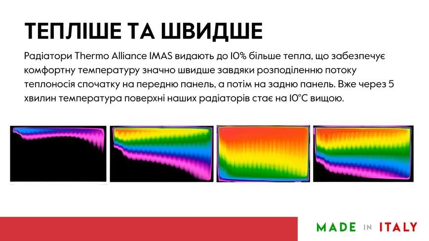 Радиатор стальной Thermo Alliance IMAS 11 тип 600х1600 боковое подключение 1963 Вт TAI116001600K - TAI116001600K