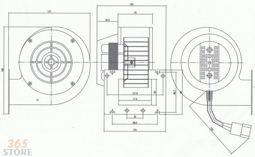 Вентилятор (турбина) NOWOSOLAR NWS-75 - NWS75