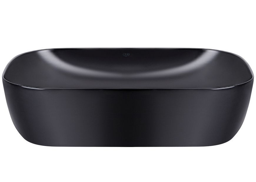 Раковина-чаша QTAP Robin 600х400х140 Matt black з донним клапаном QT132143PMBMB - QT132143PMBMB