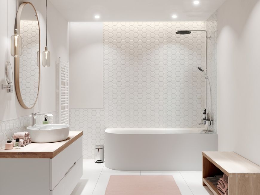 Душова система для ванни HANSGROHE Pulsify S Showerpipe 260 1jet з термостатом 24230000 хром - 24230000