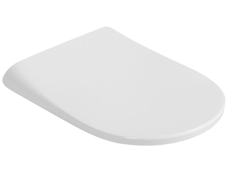 Сидіння для унітазу Qtap 465x363x60 мм з мікроліфтом Slim Duroplast, MagLock QTSC179W48916 - QTSC179W48916