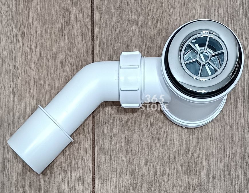 Сифон для душового піддону McALPINE HC26-CP 50 мм хром чистка зверху - HC26-CP