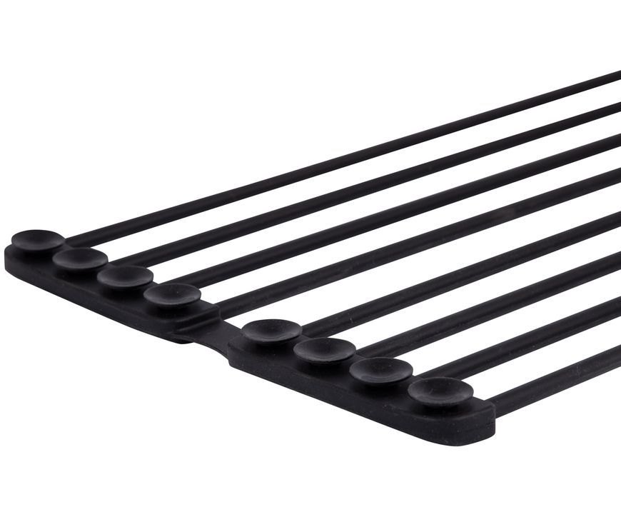 Сушарка для посуду на кухонну мийку з присосками Lidz Acsis LA09 Black 440х234 мм LDACSLA09BLM49777