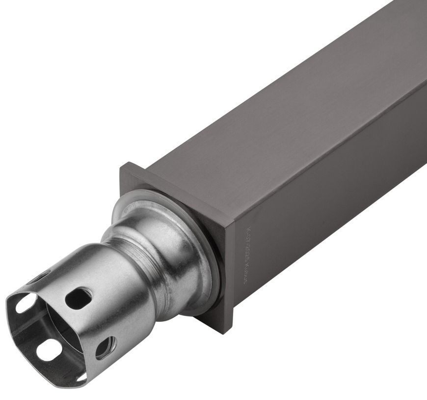 Змішувач для раковини високий Kroner KRP Edelstahl Kubus-PVD010-3 графіт, нержавіюча сталь CV035910 - EdelstahlKubus-PVD010-3