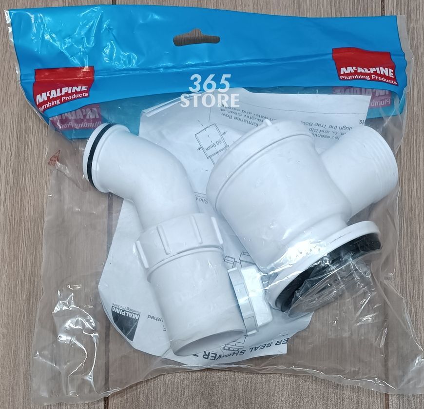 Сифон для душового піддону McALPINE HC26-CP 50 мм хром чистка зверху - HC26-CP