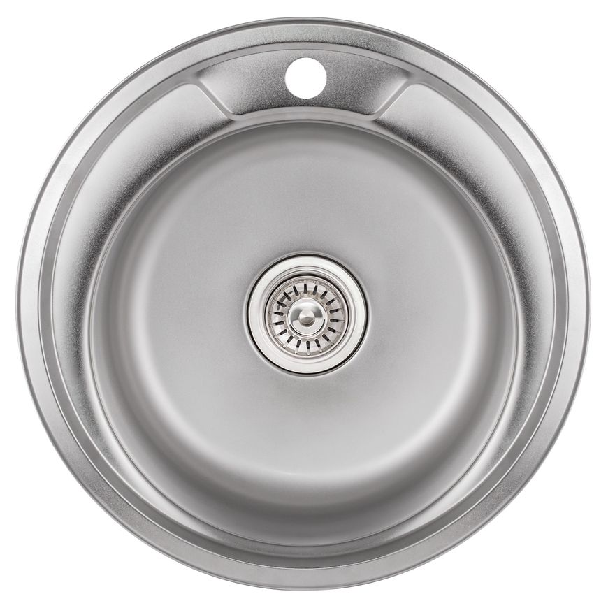 Кухонна мийка LIDZ 490-A Satin 0,6 мм (160) - LIDZ490A06SAT160