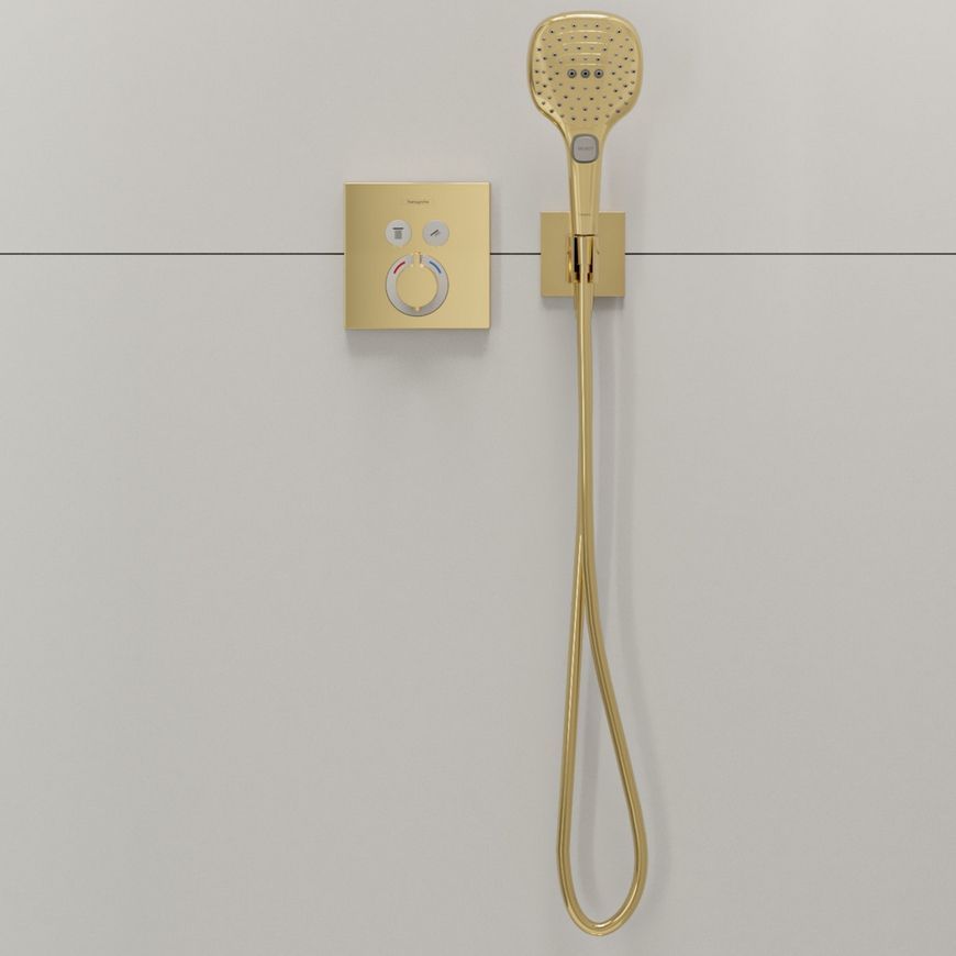 Термостат скрытого монтажа HANSGROHE ShowerSelect на 2 функции Polished Gold Optic 15763990 золото - 15763990