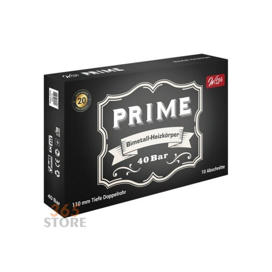 Радиатор биметаллический WISSER Prime 500/110 - WP500110B-