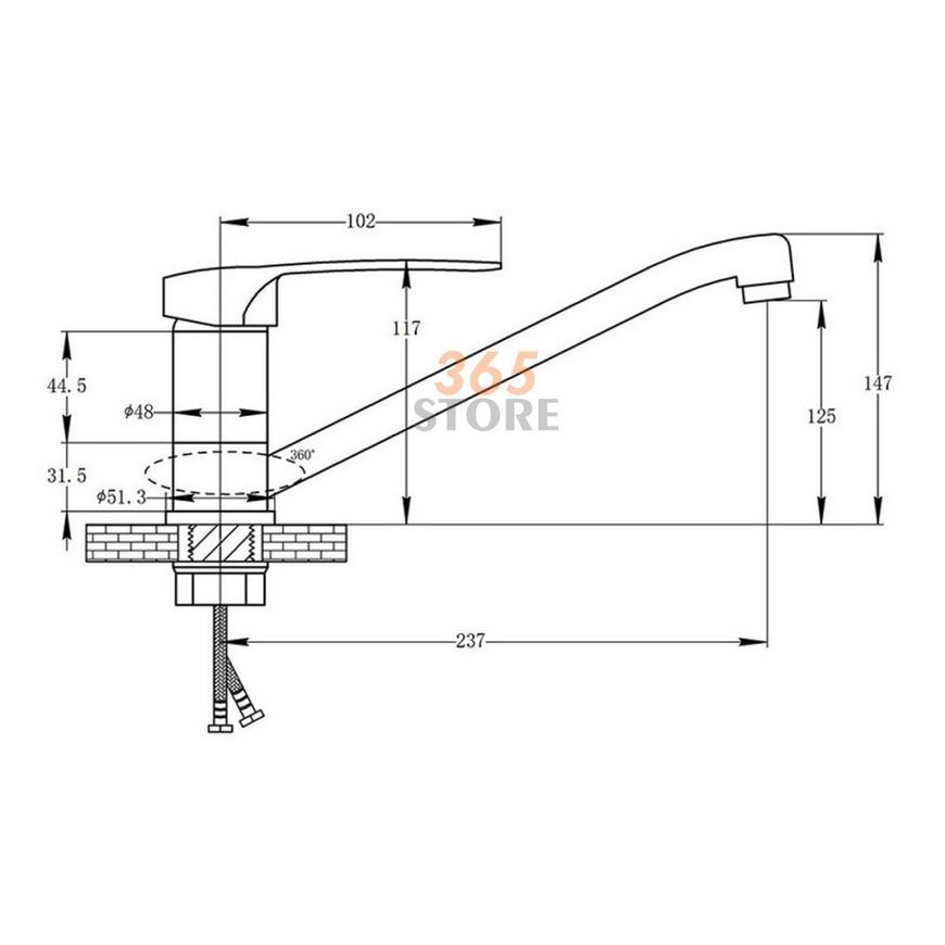Смеситель для мойки POTATO P4922 - POTP4922