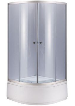 Душова кабіна LIDZ ŁATWA 90x90, високий, скло тоноване 4 мм - LLSC9090SATHIGHGR