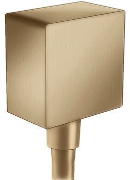Шланговое подключение HANSGROHE FixFit с обратным клапаном Brushed Bronze 26455140 бронза - 26455140