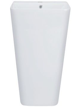 Раковина для підлоги моноблок QTAP Tern 440х380х830 White з донним клапаном QT1711G302W - QT1711G302W