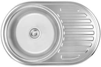 Кухонна мийка LIDZ 7750 Satin 0,8 мм (180) - LIDZ7750SAT