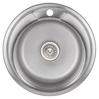 Кухонна мийка LIDZ 490-A Satin 0,6 мм (180) - LIDZ490A06SAT180