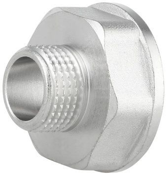 Переходник латунный Thermo Alliance Forte 1"ВРх1/2"НР никелированный SF3602515