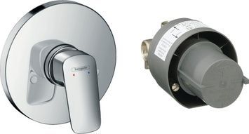 Змішувач для душу HANSGROHE Logis прихованого монтажу з внутрішньою частиною хром 71666000 - 71666000