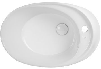 Раковина-чаша QTAP Scorpio 590х380х190 White з донним клапаном QT14111037W - QT14111037W