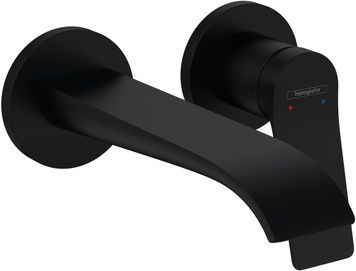 Настінний змішувач для раковини HANSGROHE Vivenis прихований монтаж Matt Black 75050670 чорний матовий - 75050670
