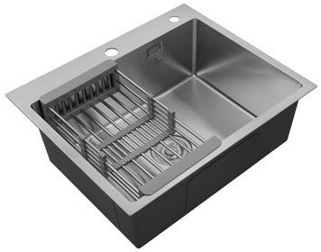 Кухонна мийка Kroner KRP Geburstet-6050HM 3,0/1,0 мм CV022802 - Geburstet-6050HM