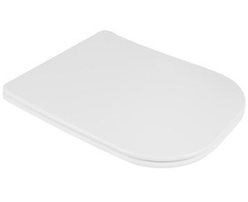 Сидіння для унітаза Qtap Nando White, з мікроліфтом, Slim Duroplast, Quick Release QT12991222AW - QT12991222AW