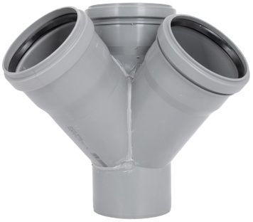 Крестовина двухплоскостная канализационная Ostendorf-OSMA HT-System PLUS d110/110/110/110&times;45&deg; SD00057322