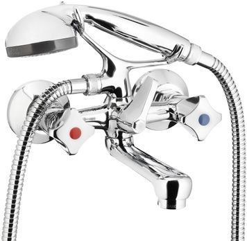 Смеситель для ванны KFA ARMATURA STANDARD 304-120-00 с душевым комплектом - 304-120-00