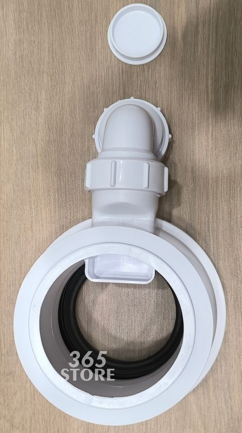 Канализационное подключение короткое McALPINE 97-107/110 мм с отводом 40 мм WC-CON1D
