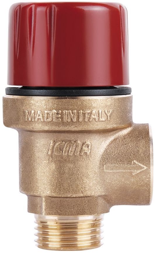 Предохранительный клапан ICMA 1/2" ВН 3 бар №242 91242ADAF - 91242ADAF