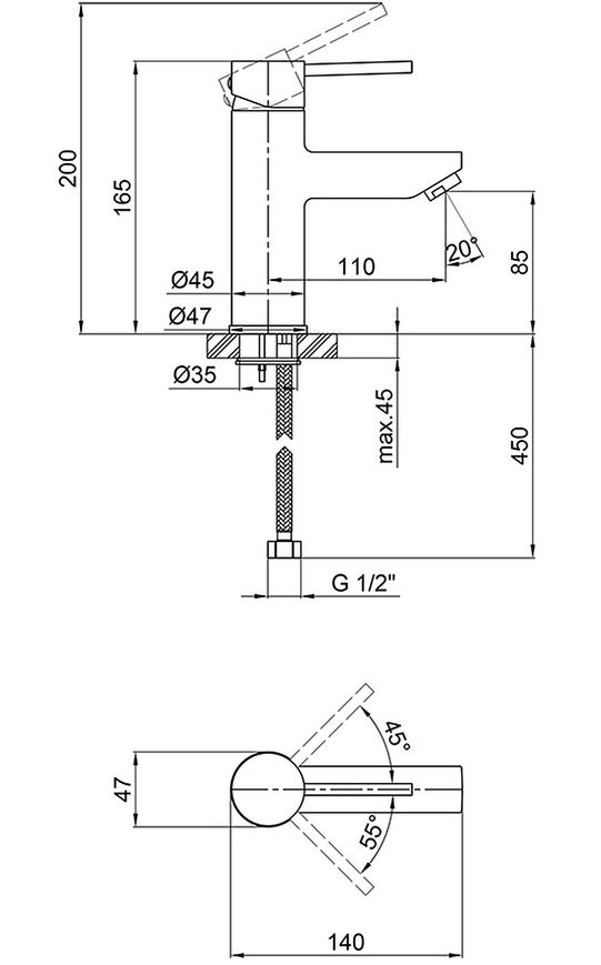 Набор смесителей QTAP 2 в 1: смеситель для умывальника и кухни с подключением фильтрованной воды хром QTSPRCRM00145468
