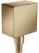 Шлангове підключення HANSGROHE FixFit з зворотним клапаном Brushed Bronze 26455140 бронза - 26455140 - 1