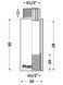 Удлинитель латунный хромированный Thermo Alliance Forte 1/2" ВРх1/2" НР, 30 мм TAF1301530