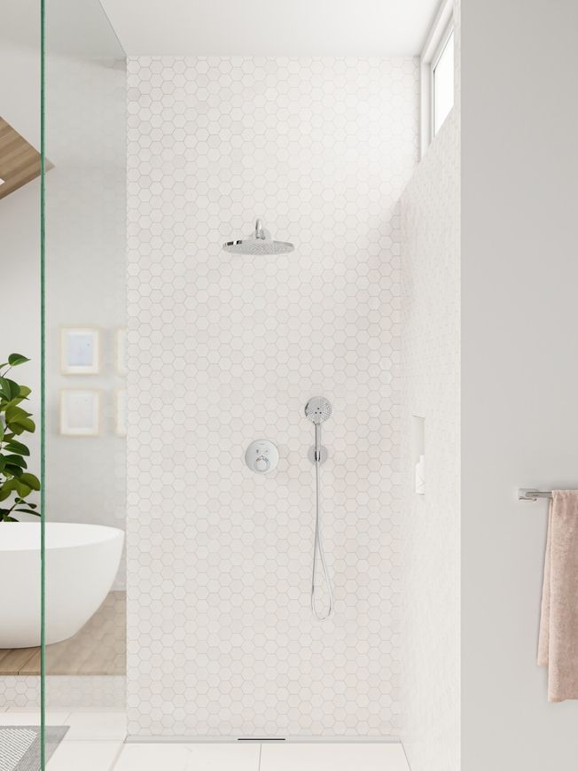 Термостат скрытого монтажа HANSGROHE ShowerSelect S на 2 функции Chrome 15743000 хром - 15743000