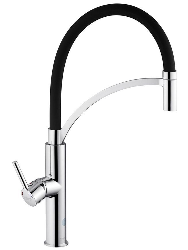 Смеситель для кухни с рефлекторным изливом Kroner KRP Ersel-C03900BLK хром CV033801 - Ersel-C03900BLK