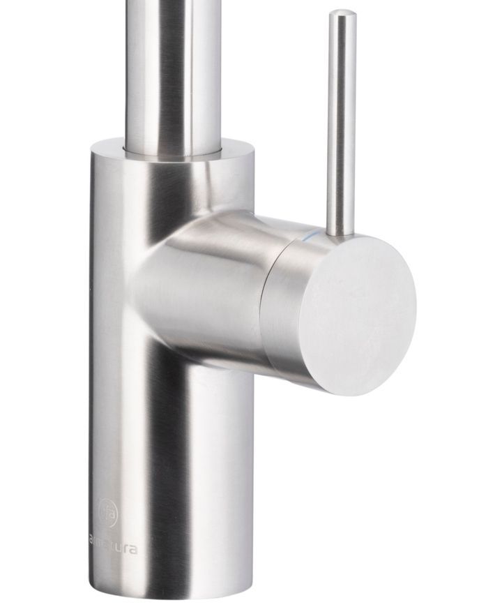 Смеситель для кухни KFA ARMATURA DUERO BASIC INOX с выдвижным изливом 6623-110-22 - 6623-110-22