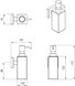 Дозатор для жидкого мыла VOLLE CUADRO cromo 2536.230201 хром - 2536.230201 - 2